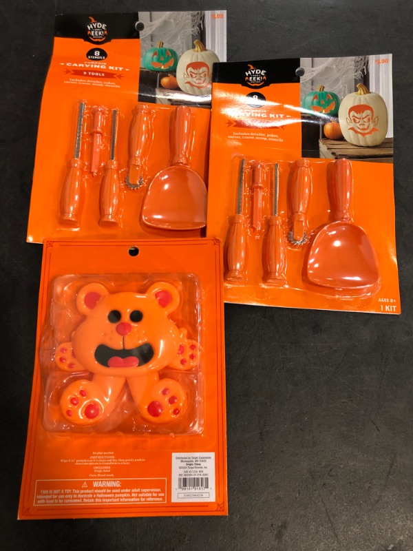 Photo 1 of 3 pack Halloween Carving Pumpkin Decor 