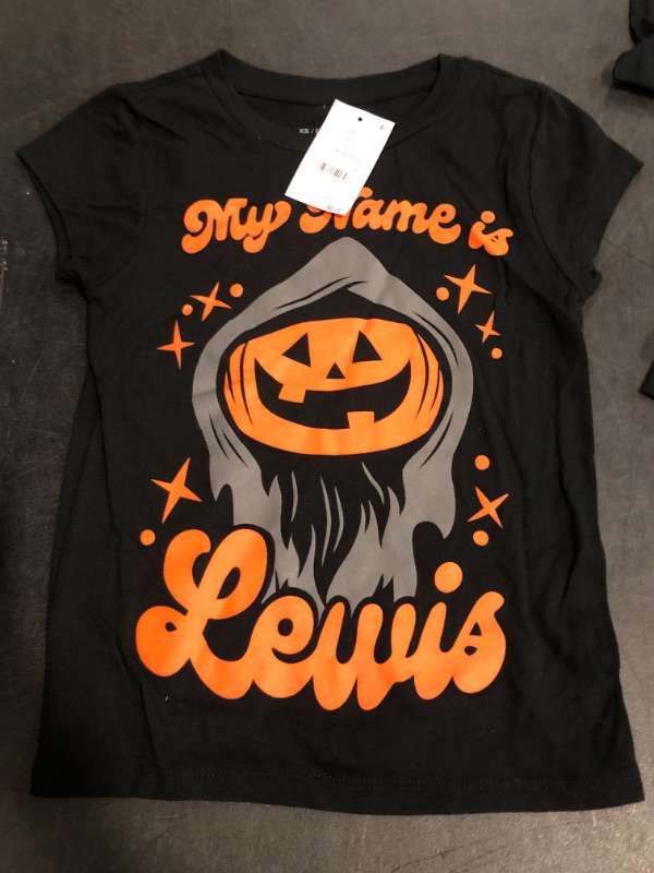 Photo 1 of Size XS 4-5 Lewis & Friends™ Girls' Short Sleeve Graphic T-Shirt - Black