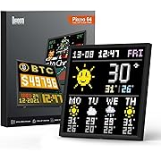 Photo 1 of Divoom Pixoo-64 - WiFi Pixel Cloud Digital Picture Frame with APP Control,64 X 64 LED Panel Display Frame for Gaming Room Decoration/Social Media Fans Counter
