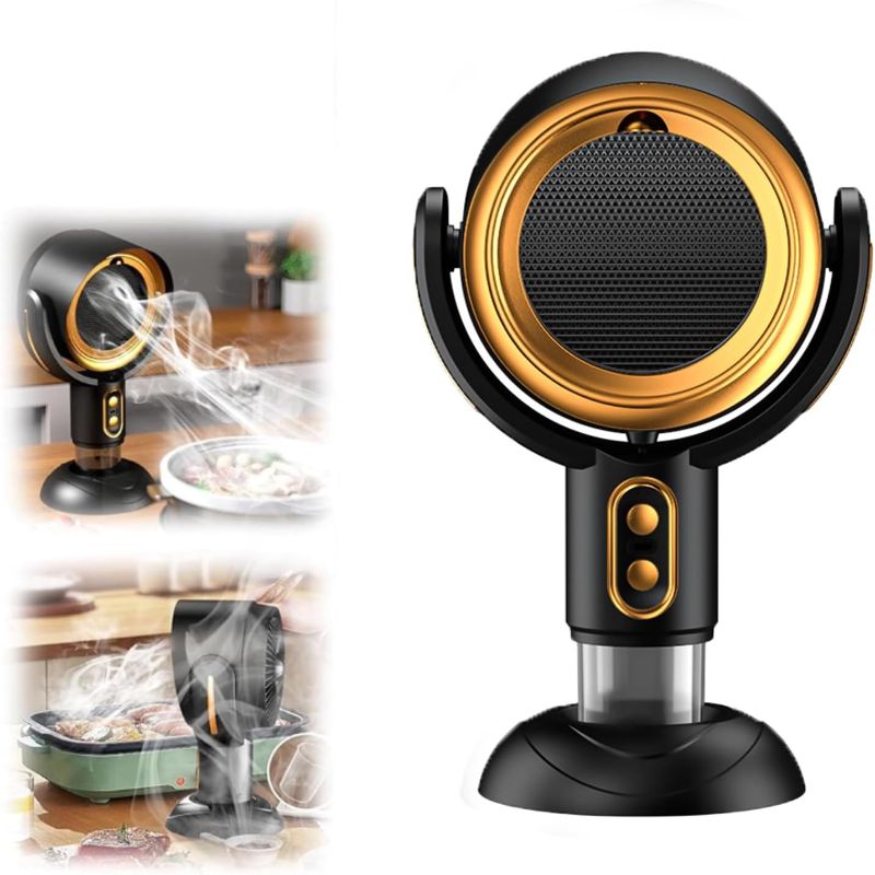 Photo 1 of Real  Hide Purifier Fan, Puffhide™ Purifier for Smoke, Portable Smokeaway Fan, Removable and Washable Filter, Smoke Fan for Smoking Indoors,For Indoor BBQ,Hot Pot, Extractor Hood(Yellow)