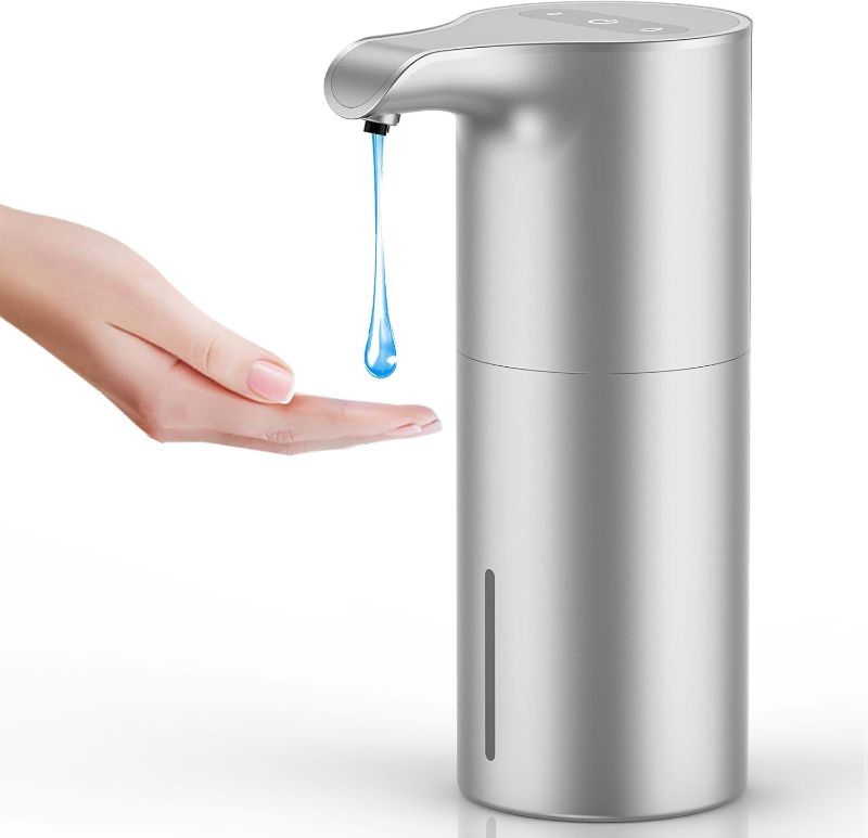 Photo 1 of YIKHOM Automatic Liquid Soap Dispenser, 15.37 oz Touchless Dish Dispenser with Waterproof Base, 5 Adjustable Soap Volume Hand Soap Dispenser, Sensor Soap Pump for Kitchen Bathroom Office Hotel