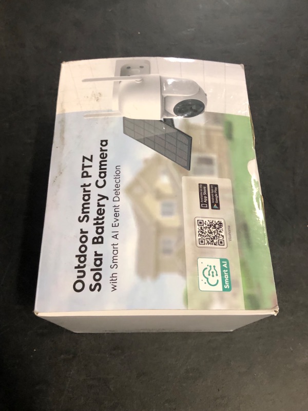 Photo 1 of Solar Security Cameras Wireless Outdoor, Wireless Cameras for Home/Outdoor Security, 355°PTZ, 3MP 2K FHD WiFi Camera with Spotlight, Motion Detection, Siren, Color Night Vision, SD/Cloud