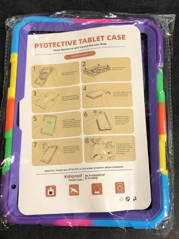 Photo 1 of SEYMAC stock Case for Samsung Galaxy Tab S10 FE / S9 / S9 FE 5G Tablet Case Protective with Screen Protector, Pencil Holder, 360 Rotate Stand, Hand Strap, Shoulder Strap, Purple