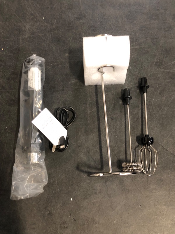 Photo 1 of MF02 Rechargeable Milk Frother Handheld Foam Maker with Stainless Whisk for Cappuccino, Latte, Bulletproof Coffee, Keto Diet, Protein Powder, Matcha