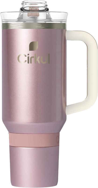 Photo 1 of *Different Color Than Picture * Cirkul 40oz. Stainless Steel Tumbler with Handle, All-Day StrawSip™, Double-Wall Insulated