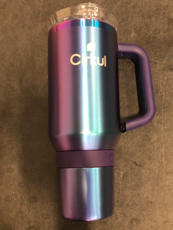 Photo 1 of *Different Color Than Picture * Cirkul 40oz. Stainless Steel Tumbler with Handle, All-Day StrawSip™, Double-Wall Insulated