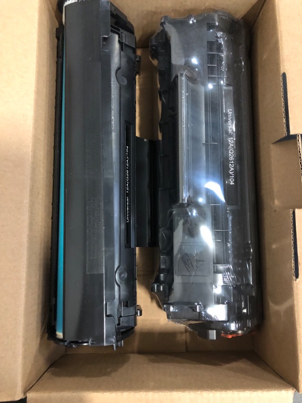 Photo 1 of 12A Toner Cartridge Replacement for HP 12A Q2612A Work with HP Laserjet 1020 1022 1012 1010 1015 1018 1022n 1022NW 3015 3030 3020 3050 3052 3055 M1005 M1319 M1319F Printer?2-Pack?Black?