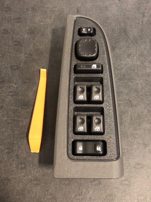Photo 1 of 15883323 Master Power Window Switch for 2003-2007 Chevy Avalanche, Silverado, Tahoe, Cadillac Escalade, GMC Sierra, Yukon - Driver Side with Black Bezel Cover, DWS-220 901-075