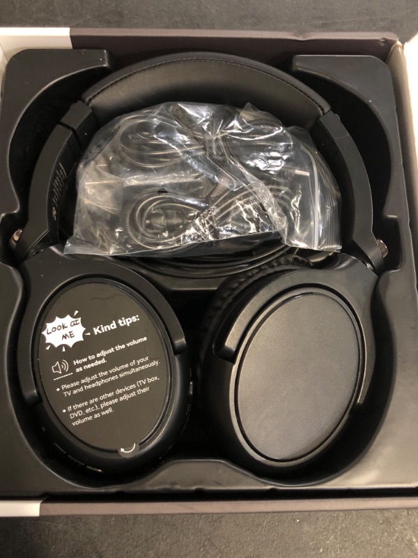 Photo 1 of Wireless Headphones for TV Watching, TV Headphones Wireless for Seniors with Transmitter Charging Base, Over ear Bluetooth Headset No Audio Delay, HIFI Stereo, 65H Playtime, Gifts for Parents/Elderly