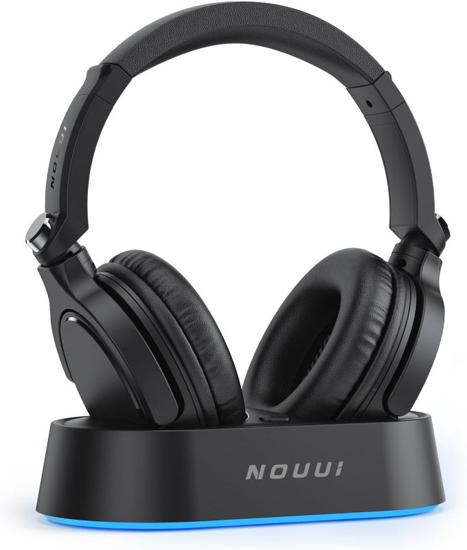Photo 1 of Wireless Headphones for TV Watching, TV Headphones Wireless for Seniors with Transmitter Charging Base, Over ear Bluetooth Headset No Audio Delay, HIFI Stereo, 65H Playtime, Gifts for Parents/Elderly