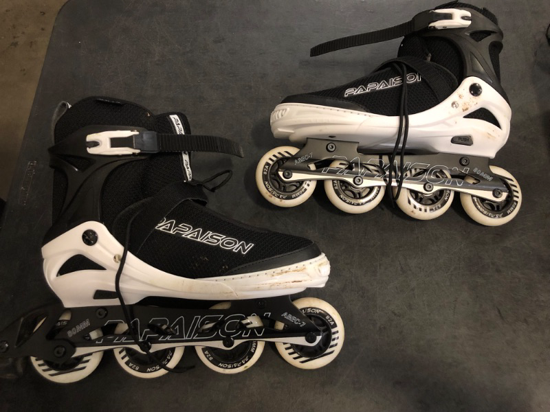 Photo 1 of Size XL PAPAISON Adjustable Inline Skates for Kids and Adults with Full Light Up Wheels, Outdoor Roller Skates for Girls and Boys, Men and Women