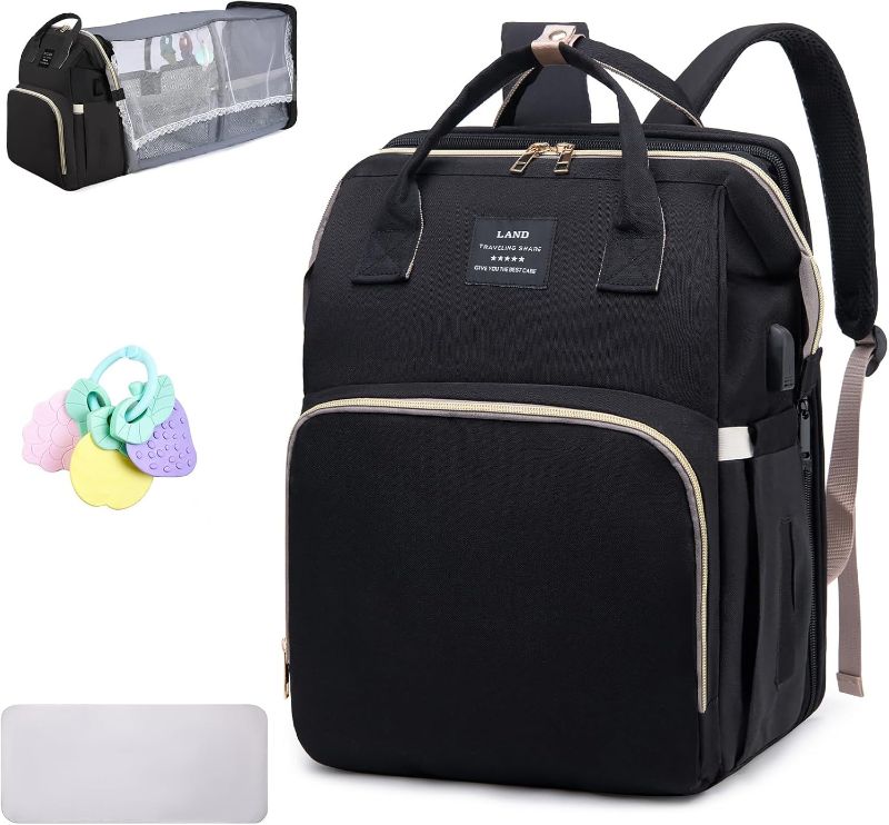 Photo 1 of Diaper Bag with Changing Station,Baby Diaper Bag,Large Capacity,900d Excellent Oxford(Upgrade Black)