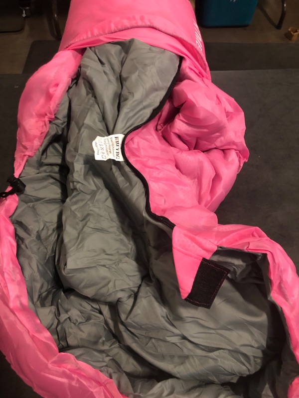 Photo 1 of Sleeping Bag - 3 Seasons for Adults Kids Boys Girls Camping Hiking - Warm Cold Weather Lightweight Portable with Compression Bag for Backpacking in Spring, Summer, Fall and Winter