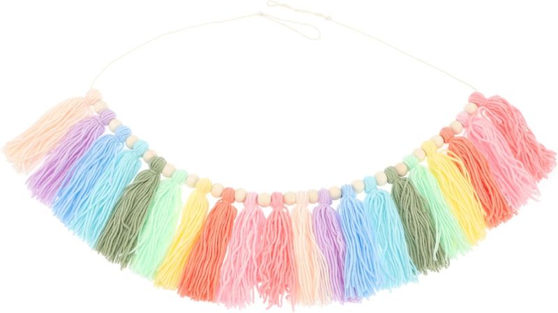 Photo 1 of MAGICLULU Hanging Decorations Tassel Garland Decor Boho Style Wall Hanging for Home