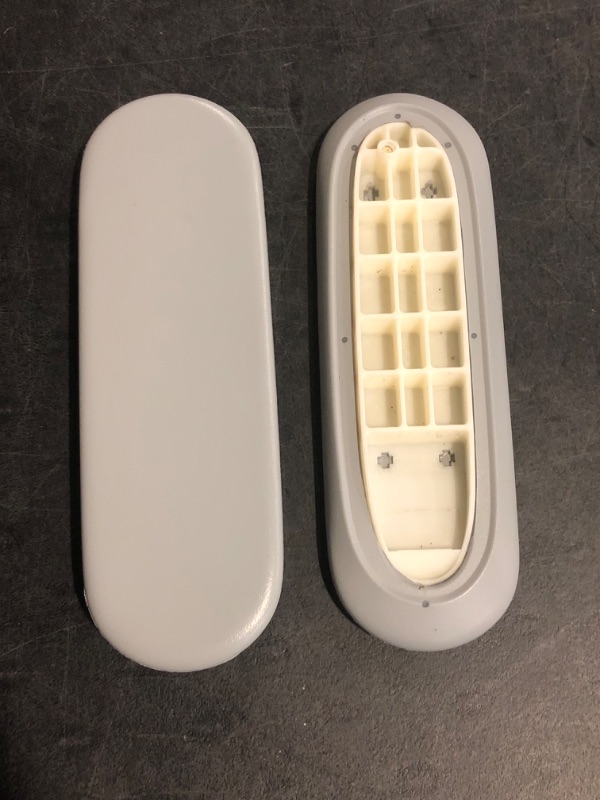 Photo 1 of Arm Pads Caps Replacement for Herman Miller Sayl Office Chair, Fixed and Height-Adjustable Armrest, Light Gray Vinyl (1-Pair)