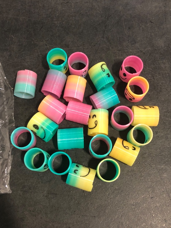 Photo 1 of AZEN 24 Pcs Mini Spring Party Favors for Kids 3-5 4-8, Goodie Bags Stuffers for Birthday Party, Classroom Prizes Kids Prizes, Small Bulk Toys Gifts (4 Smile)