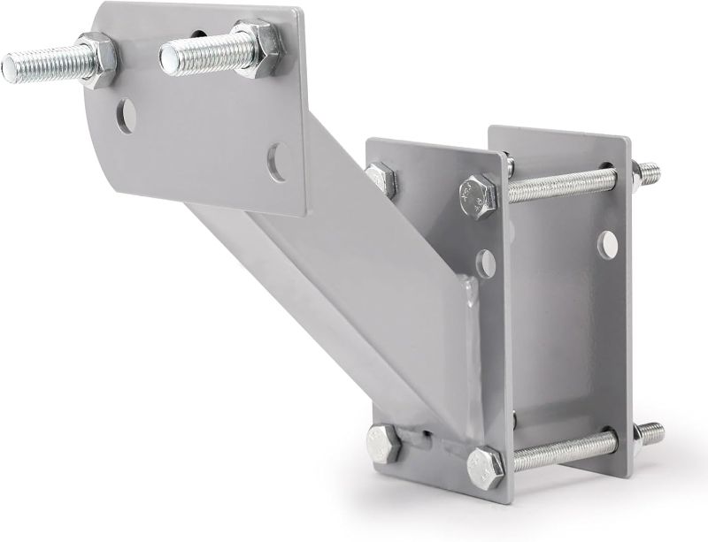 Photo 1 of BUNKER INDUST Spare Tire Mount Bracket, Side Mount Utility Spare Tire Carrier for Trailer Tongue Boat Wheel Tire Holder up to 120LBS, Fits Most 4 & 5 Lugs Hold 3.94”, 4”, 4.25” and 4.72” Bolt Patterns