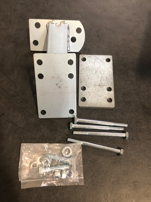 Photo 1 of BUNKER INDUST Spare Tire Mount Bracket, Side Mount Utility Spare Tire Carrier for Trailer Tongue Boat Wheel Tire Holder up to 120LBS, Fits Most 4 & 5 Lugs Hold 3.94”, 4”, 4.25” and 4.72” Bolt Patterns