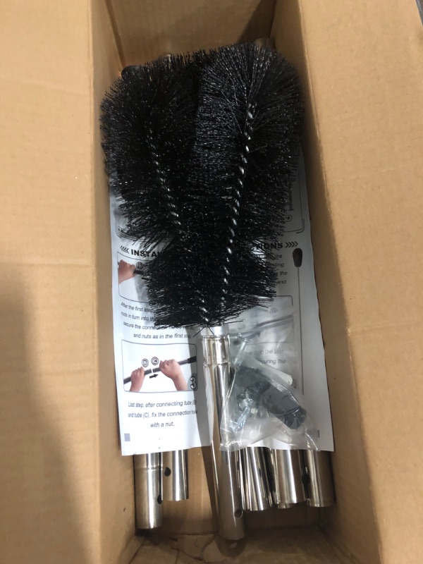 Photo 1 of Gutter Cleaning Tools from Ground - 10.5FT Long Adjustable gutter Cleaner & Brush, No Ladder Needed | Rain Gutter Cleaning Tool Makes it Easy To Clean Leaves, Branches And Debris from Gutters