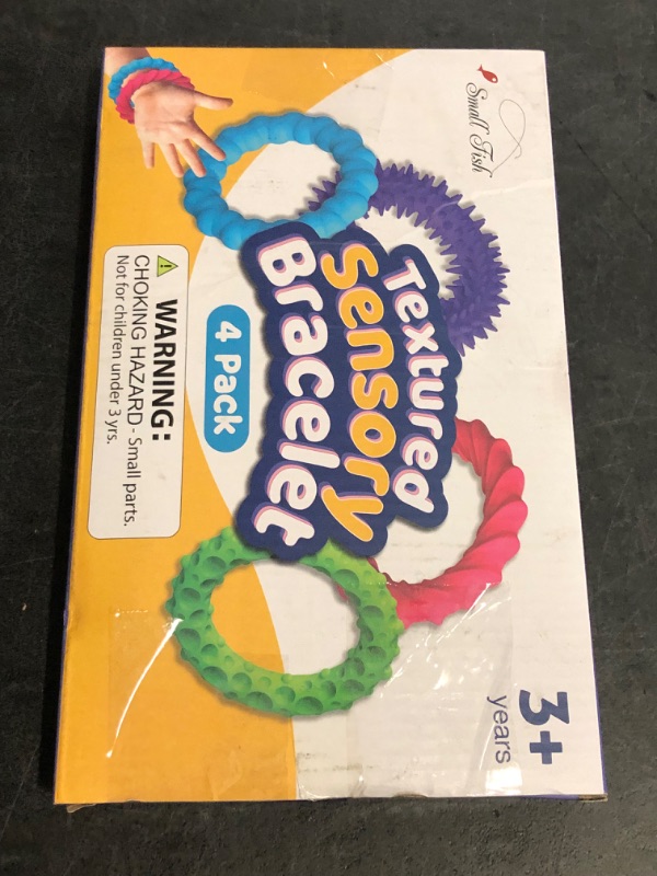 Photo 1 of Sensory Fidget Toys for Kids Adults - 4 Pack Stretchy Fidget Bracelet | Texture & Calming Autism Sensory Toys for Special Needs Autistic Children | Calm Down Toy for Toddler Girls Boys