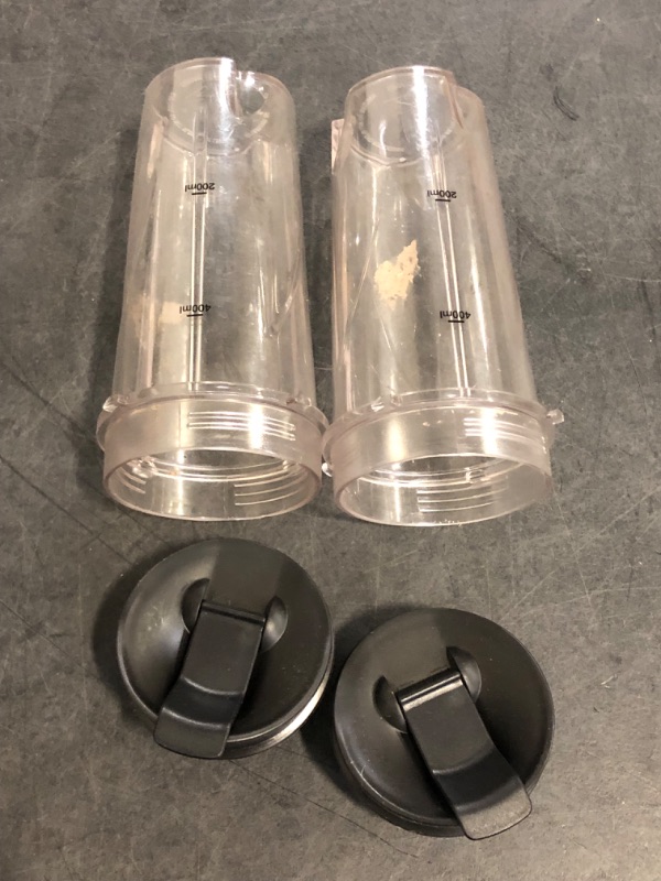 Photo 1 of 16oz Replacement Cups for Ninja QB3001SS Fit Compact Personal Blender, Single Serve 16-Ounce Cup Set for Ninja BL770 BL780 BL660 Professional Blender, with Seal Lids- 2 Pack