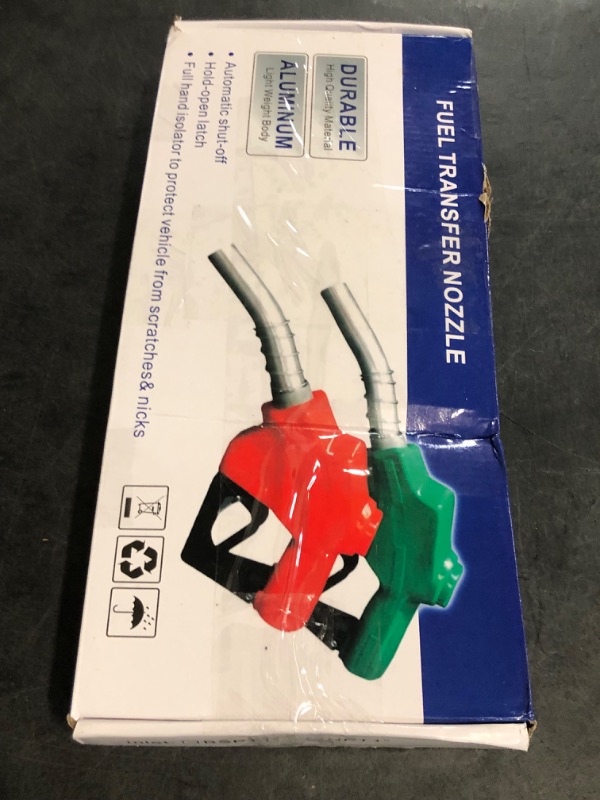 Photo 1 of 1"NPT Green Automatic Shut-Off Fuel Nozzle, Diesel Gas Pump Nozzles Max Flow Rate 30 GPM, 19/16" (OD=30mm) Spout Car Fuel Filling Transfer Nozzle Used for Diesel Petrol Gasoline Kerosene