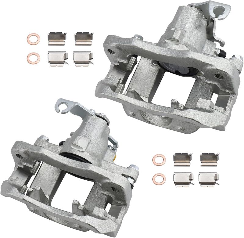 Photo 1 of DRIVESTAR 18B5080 18B5081 Rear Brake Calipers, fit 2008-2012 for Chrysler Town and Country, 2008-2012 for Dodge Grand Caravan, 2008-2012 for Volkswagen Routan, 2012-2013 for Ram C/V