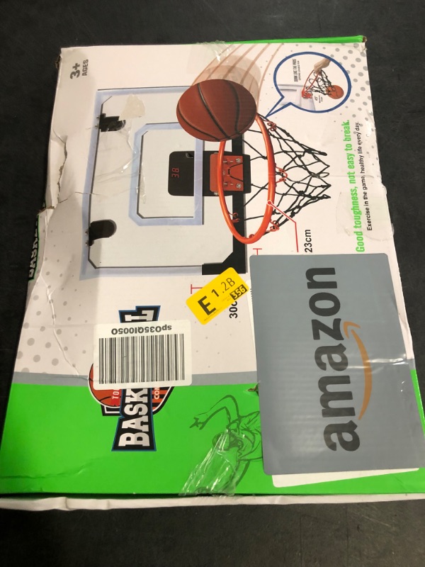 Photo 1 of TOY Life Basketball Hoop Indoor for Kids Over The Door Office Basketballhoop for Teens and Adults Mini Hoops Door Room Goal with 4 Balls