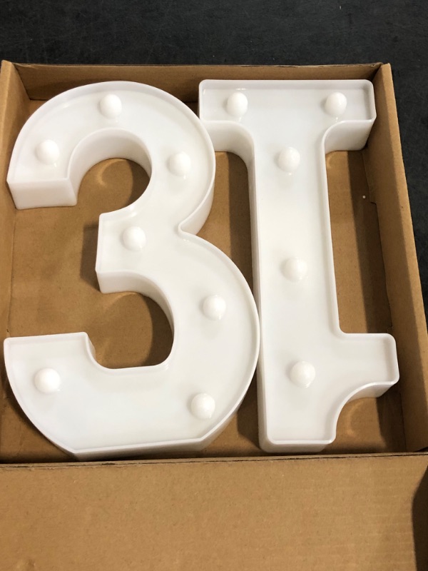 Photo 1 of 13th Birthday Decorations for Girls Boys,13th Birthday Party Decorations for Centerpieces Table,Light Up Numbers 13 Sign for Party Backdrop Wall Decor for 13 Wedding Anniversary Decoration