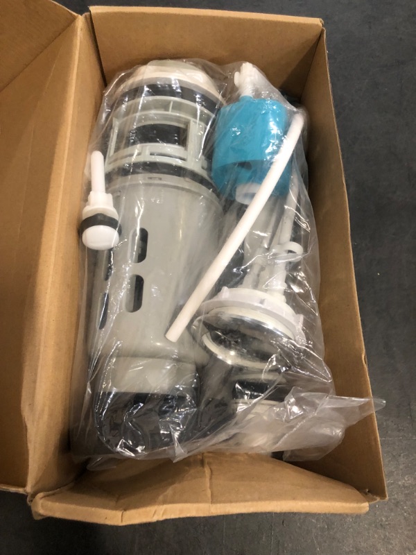 Photo 1 of 3-Inch Dual Flush Valve Repair Kit for 2-Piece Toilet, Suitable for Glacier Bay, Kohler, Aquasource and more. Includes 8.2" Height Flush Valve, Threaded Button, Fill Valve, Gasket, Bolts