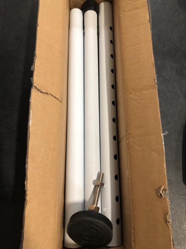 Photo 1 of Sliding Glass Door Security Bar, Patio Door Barricade Security Bar, Apartment BarSliding Door Security Bar, Door Jammer, White, 1 Pack