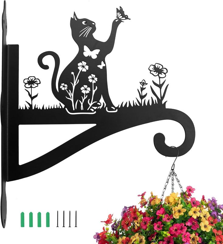 Photo 1 of 1Pack Hanging Plants Bracket Indoor 12 Inch Wall Plant Hangers Indoor Plant Hooks Wooden Plant Hanger for Wind Chimes, Flower Baskets, Lantern,Decorative Plants