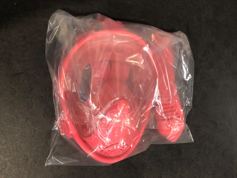 Photo 1 of QingSong Kids Snorkel Mask Full Face, Snorkeling Set with Camera Mount, Foldable 180 Degree Panoramic View Snorkeling Gear Anti-Fog Anti-Leak