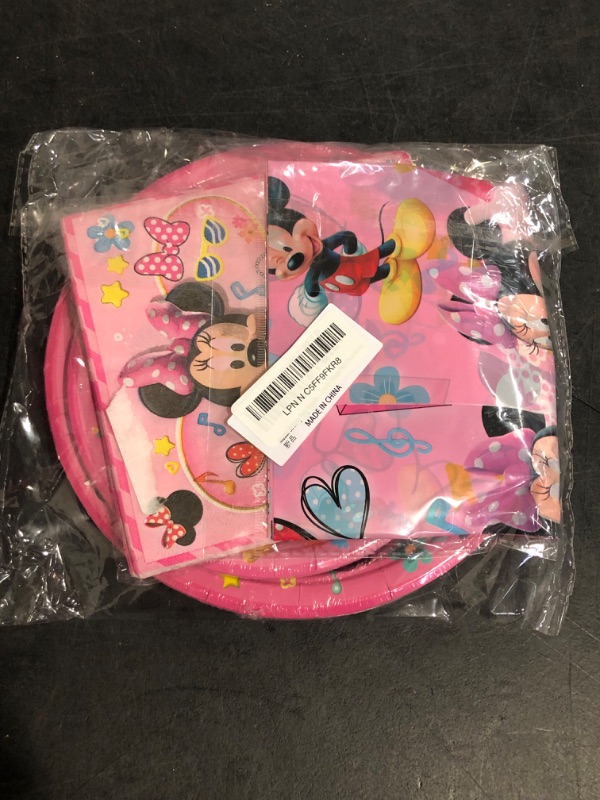 Photo 1 of Minnie Birthday Party Supplies 20 Plates 20 Napkins and 1 Table Cloth for Mouse Party Decorations 