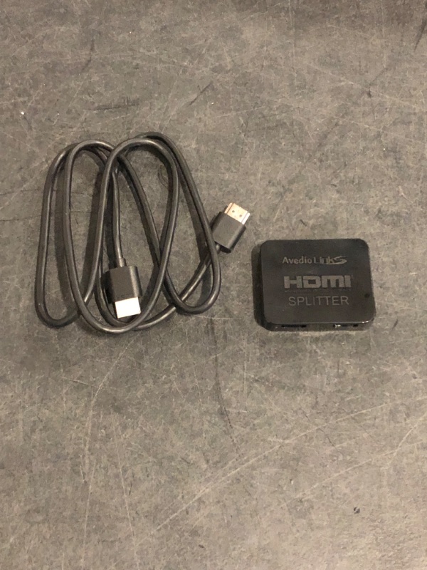 Photo 1 of Avedio links HDMI Splitter 1 in 2 Out [w/ 4 Ft Hdmi Cable]Not for Extended Display-Mirror Same Screen Only, 4K 1x2 HDMI Splitter 1 to 2 for 3D 1080P@60Hz, Copy 1 Source to 2 Displays at The Same Time
