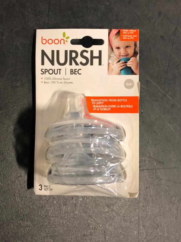 Photo 1 of Boon Nursh Silicone Baby Bottle Nipples - Bottle Nipples for Boon Nursh Baby Bottles - Baby Bottle-Feeding Supplies - Fast Flow Baby Bottle Nipples - 3 Count