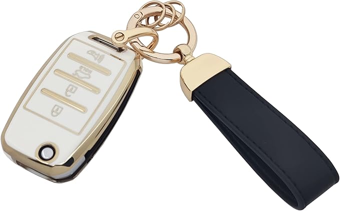 Photo 1 of TPU Key Fob Cover fit for Kia Sorento Sportage Rio Soul Forte Optima Carens Picanto Flip Keyless Entry Key Fob