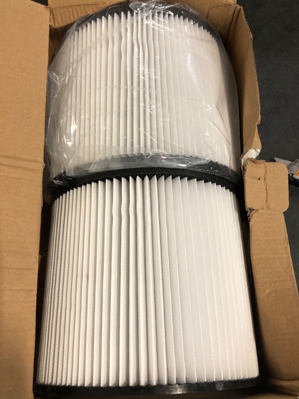 Photo 1 of 1pcs/2pcs Vacuum Cleaner Filter Replacement Compatible for Shop Vac 90304 90350 90333 LB650c QPL650 Cordless Vacuum Cleaner HEPA Parts Accessories(White2pcs)