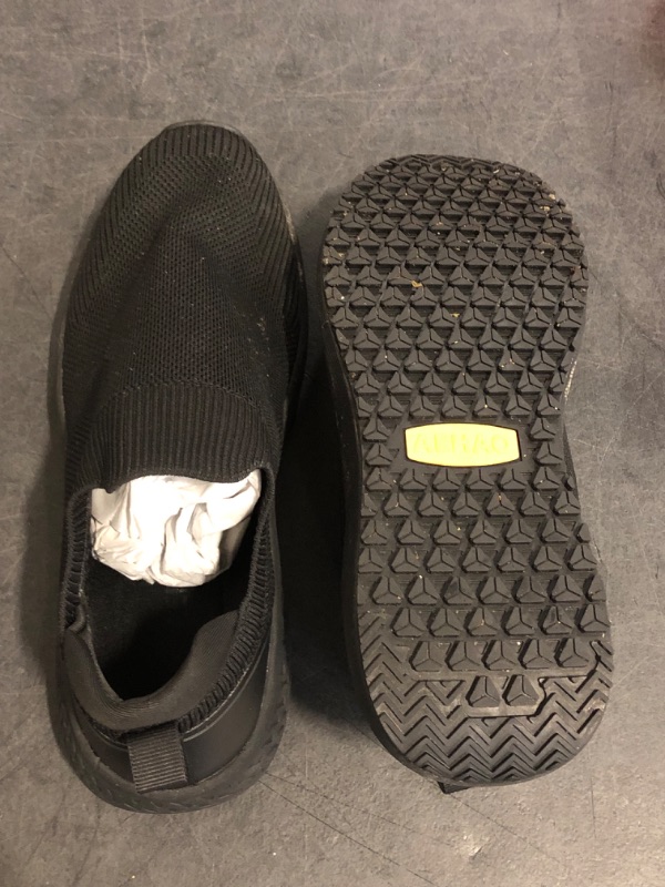 Photo 1 of Size 8 Women's Non Slip Work Shoes Food Service Waterproof Slip-Resistant Chef Shoe for Kitchen Restaurant Hospital Staff Lightweight Walking Sneakers with Easy-Clean Slip-On Design