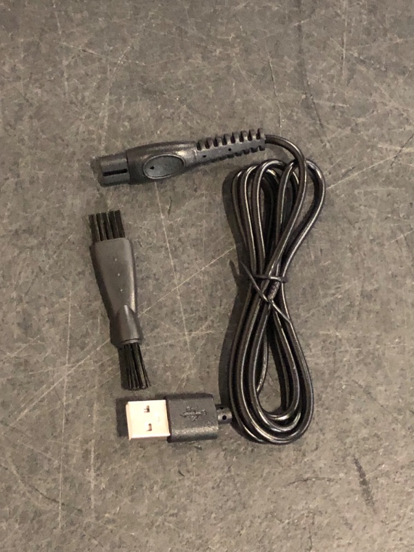 Photo 1 of PDEEY USB Charger Replacement for Brightup/Ufree Beard Trimmer Shaver Razor Charging Cord Cable 4 ft, with Cleaning Brush