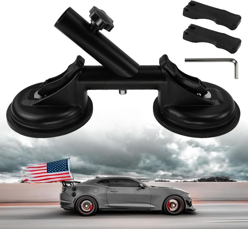 Photo 1 of Suction Cup Flag Pole Holder Compatible with RV Truck Trailer SUV Universal Flag Pole Mount Camper Flag Pole RV Flag Pole Truck Flag Pole