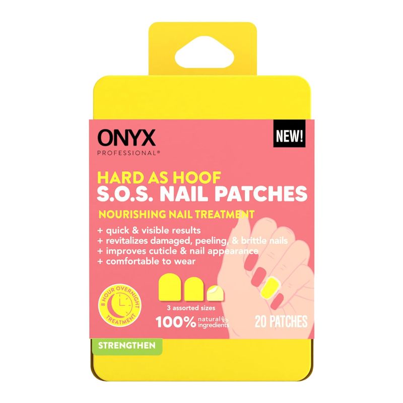 Photo 1 of Onyx Professional Hard as Hoof S.O.S Nail Patches - Nail and Cuticle Strengthening Treatment Repair Patches, Nail Growth, Repair, 20 Count
