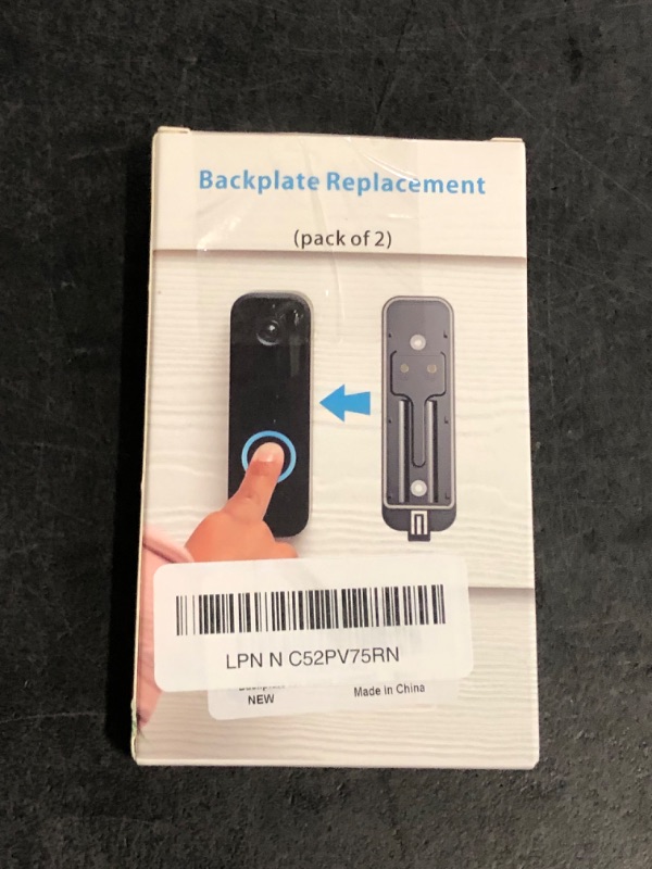 Photo 1 of Blink Doorbell Back Plate, Upgrade Blink Doorbell Backplate Replacement Blink Doorbell Mount, Blink Doorbell Accessories, Blink Doorbell Mounting Plate with Blink Key (2 Pack Black)