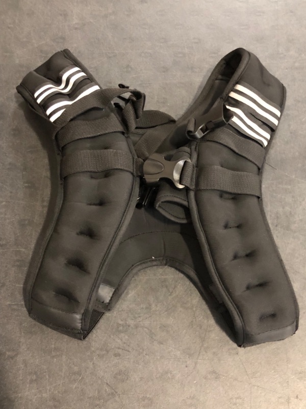 Photo 1 of ZELUS Weighted Vest, 6lb/8lb/12lb/16lb/20lb/25lb/30lb Weight Vest with Reflective Stripe for Workout, Strength Training, Running, Fitness, Muscle Building, Weight Loss, Weightlifting