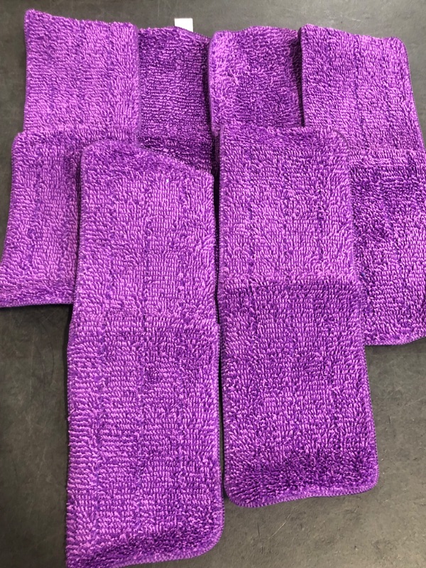 Photo 1 of 6-Pack Purple Reusable Mop Pads for Swiffer PowerMop, Mellbree Power Mop Pads Microfiber Mop Washable Pads