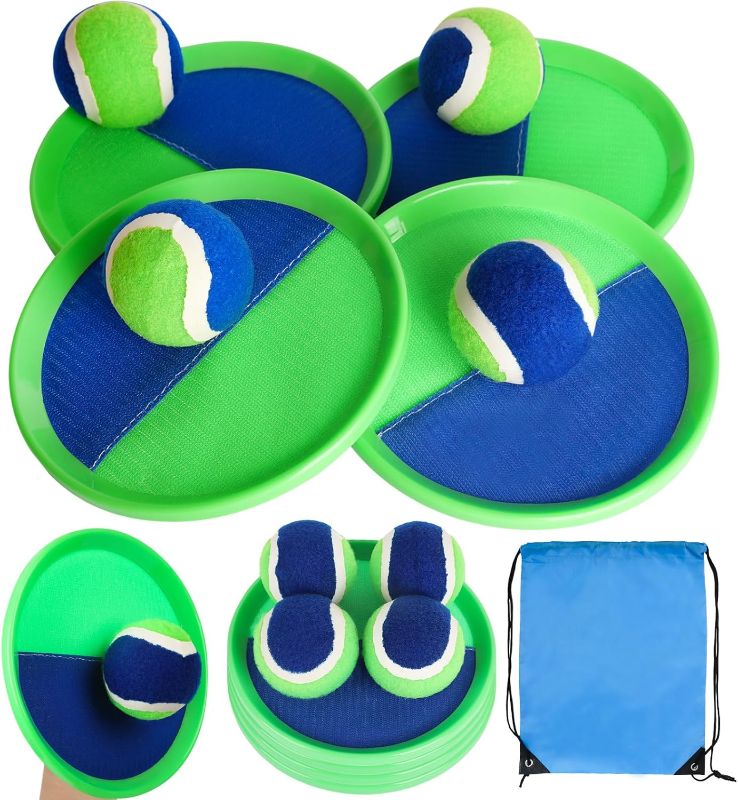 Photo 1 of Outside Toys for Kids Ages 4-8-Ball Catch Games Lawn Game Paddle Toss-Upgraded Version Outdoo KidsToys for Age 3 4 5 6 7 8 + Years Old Boy Girl Family Christmas Birthday Gifts
