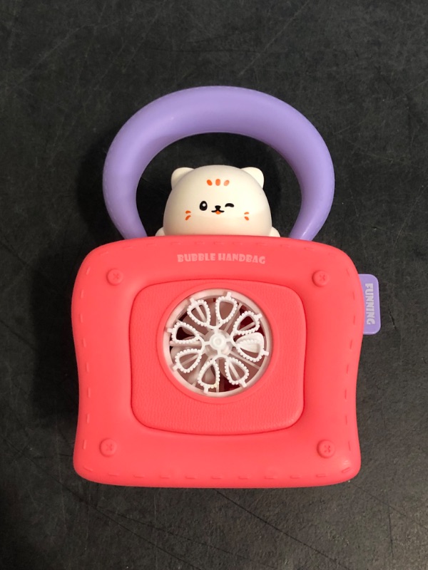 Photo 1 of Mini Cat Bubble Machine for Kids 3 4 5 6 7 8, Automatic Bubble Blower Maker for Toddler Girls Kids,Portable Bubble Toys with Music & Light Gift for Indoor Outdoor Birthday Party Favor Toys