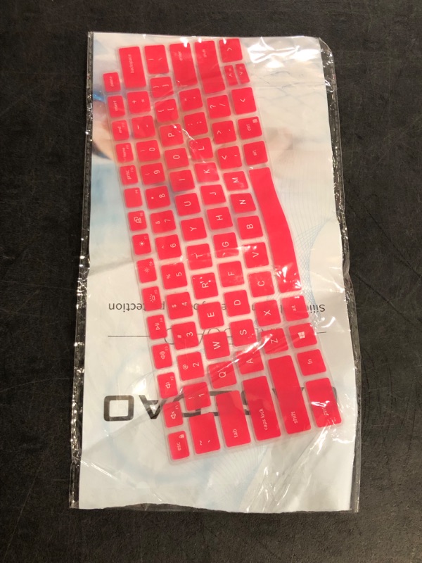 Photo 1 of Keyboard Cover for 2023 2022 Lenovo IdeaPad 1/IdeaPad 1i 15.6 inch Laptop 15IGL7 15ADA07 15IAU7 15ALC7 15IJL7 15IGL7, New Lenovo IdeaPad 1 15IGL7 15.6 US Layout Keyboard Cover Skin, Hot Pink
