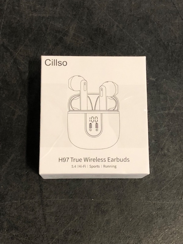 Photo 1 of Wireless Earbuds, Bluetooth Headphones V5.4 Stereo Bass Ear Buds with ENC Noise Cancelling Mics,56H Bluetooth Earbuds with LED Display Charging Case, IP7 Waterproof Earphones for Android iOS?2025?