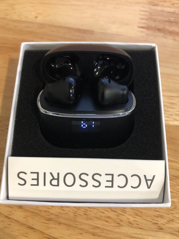 Photo 1 of Wireless Earbuds, Bluetooth Headphones V5.4 Stereo Bass Ear Buds with ENC Noise Cancelling Mics,56H Bluetooth Earbuds with LED Display Charging Case, IP7 Waterproof Earphones for Android iOS?2025?